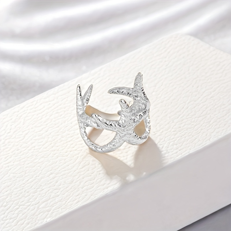 Boho Style Starfish Toe Ring Open Band Iron Jewelry